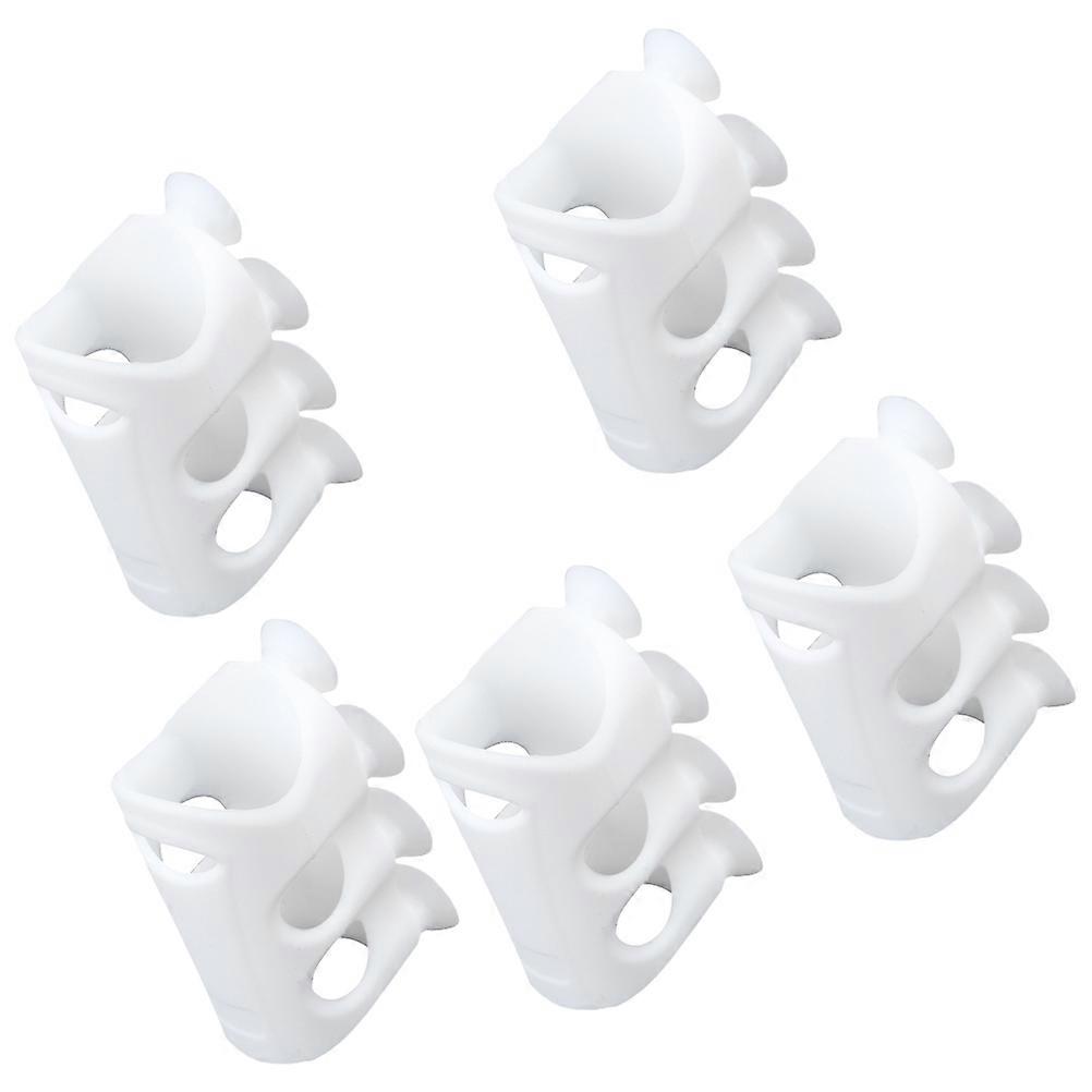 Adjustable Shower Racks 10 Pcs Silicone Suction Cup Holders Perfect For Holding Shower Heads In Bathroom Environment With Simple Design