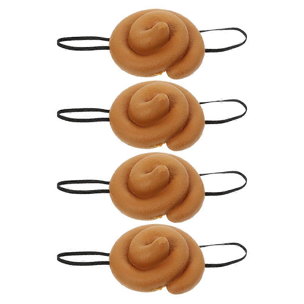 Poop Costume Hat for Adults Simulation Poop Hat for Prank 12Pcs PVC