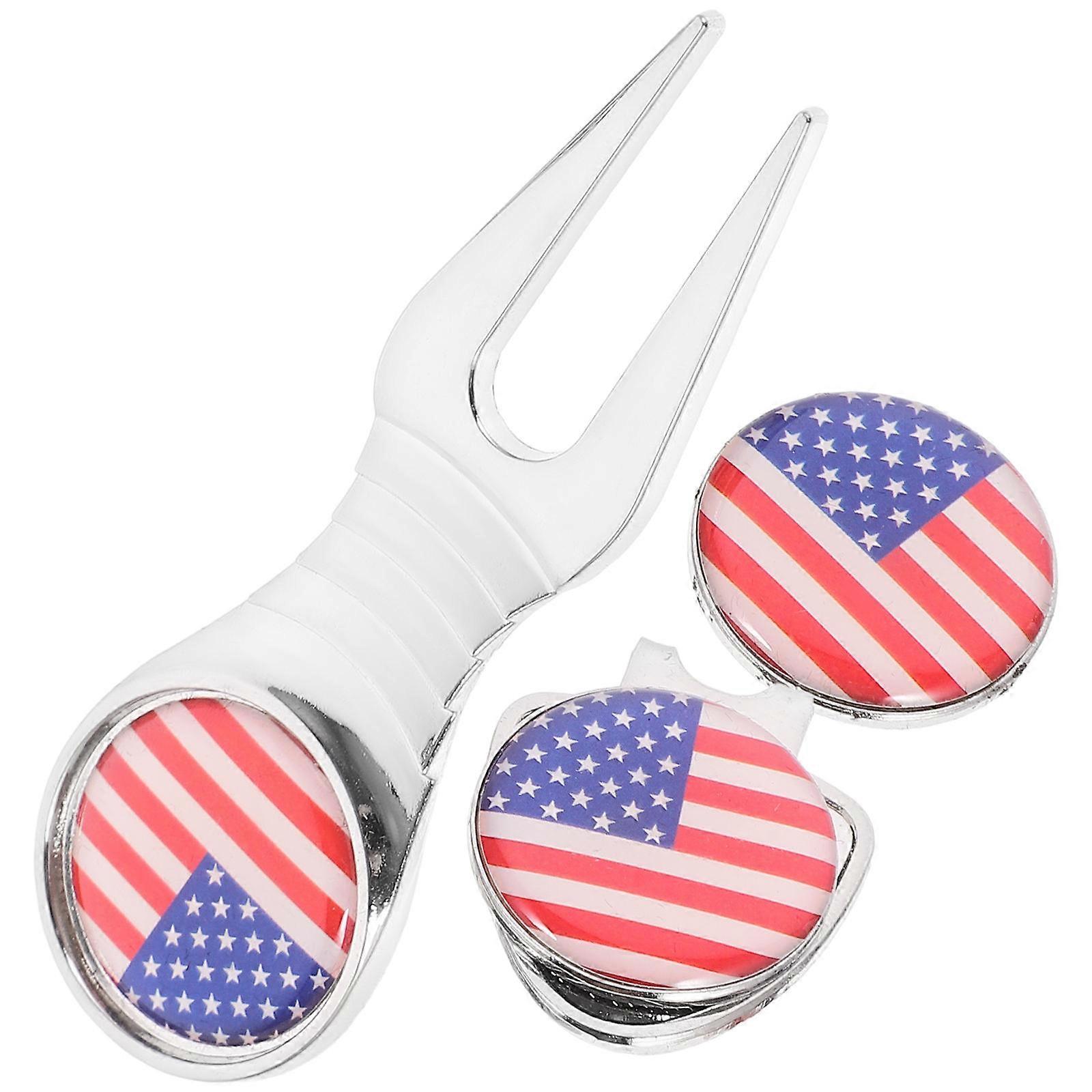 Metal Golf Divot Tool with Delicate Hat Clip for 1Set