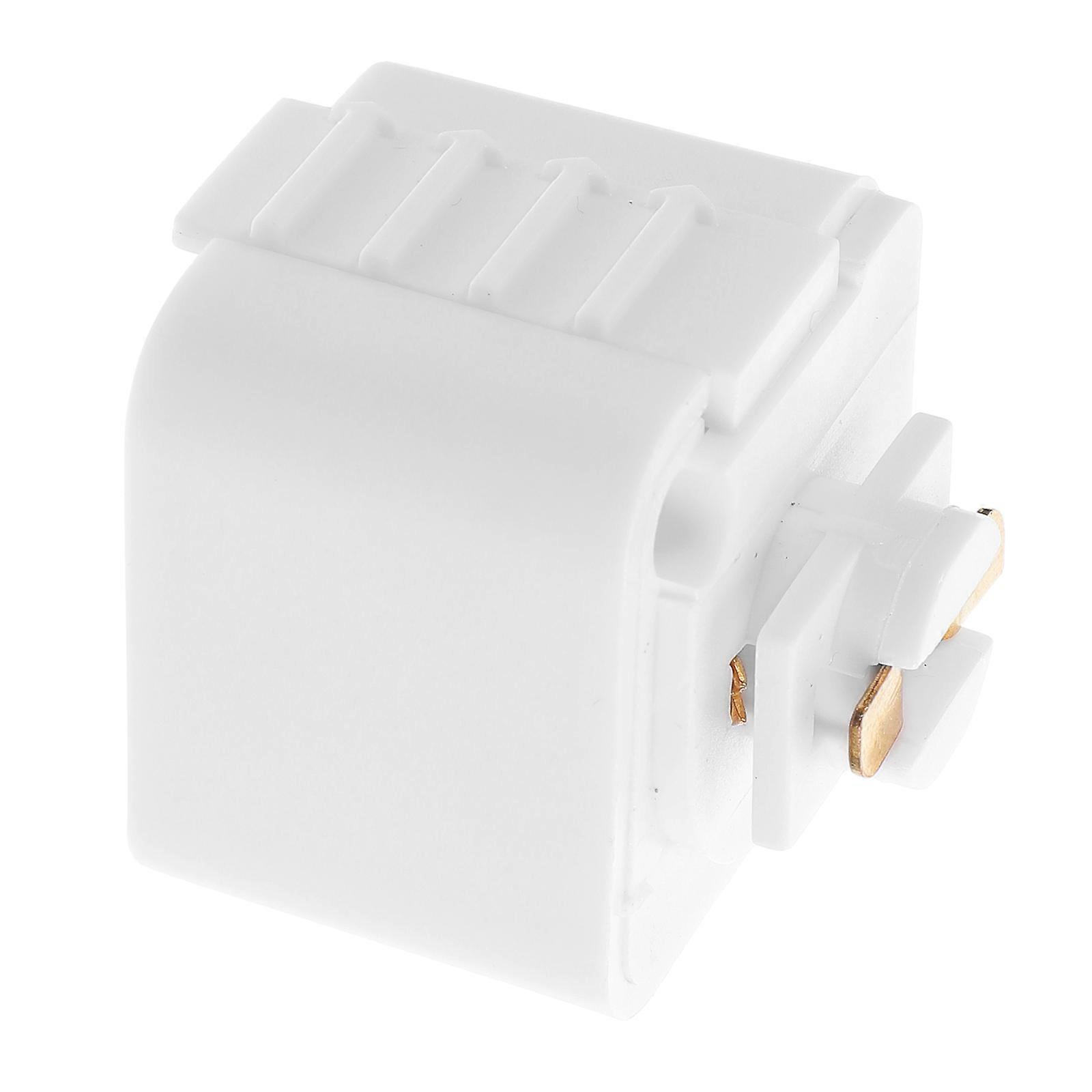 Track Adapter Track Lighting Rail Connector Joins Two Sections Of Track White 1Pair For Home Lighting