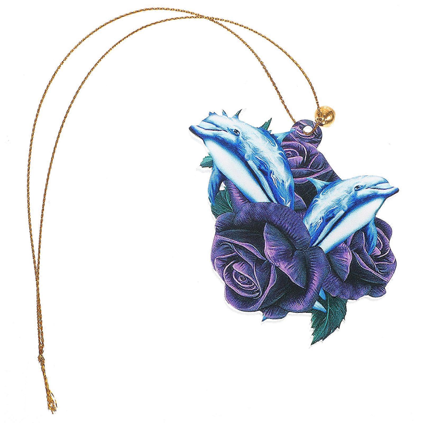 Auto Interior Pendant Rearview Mirror Hanging Decoration 2Pcs