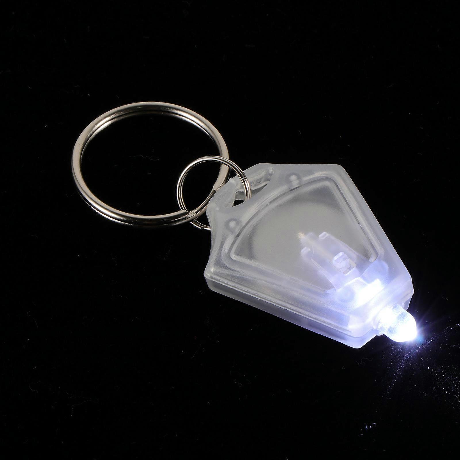 Emergency Led Keychain Lamp Mini Plastic Lighting For Outdoor Activity 5Pcs