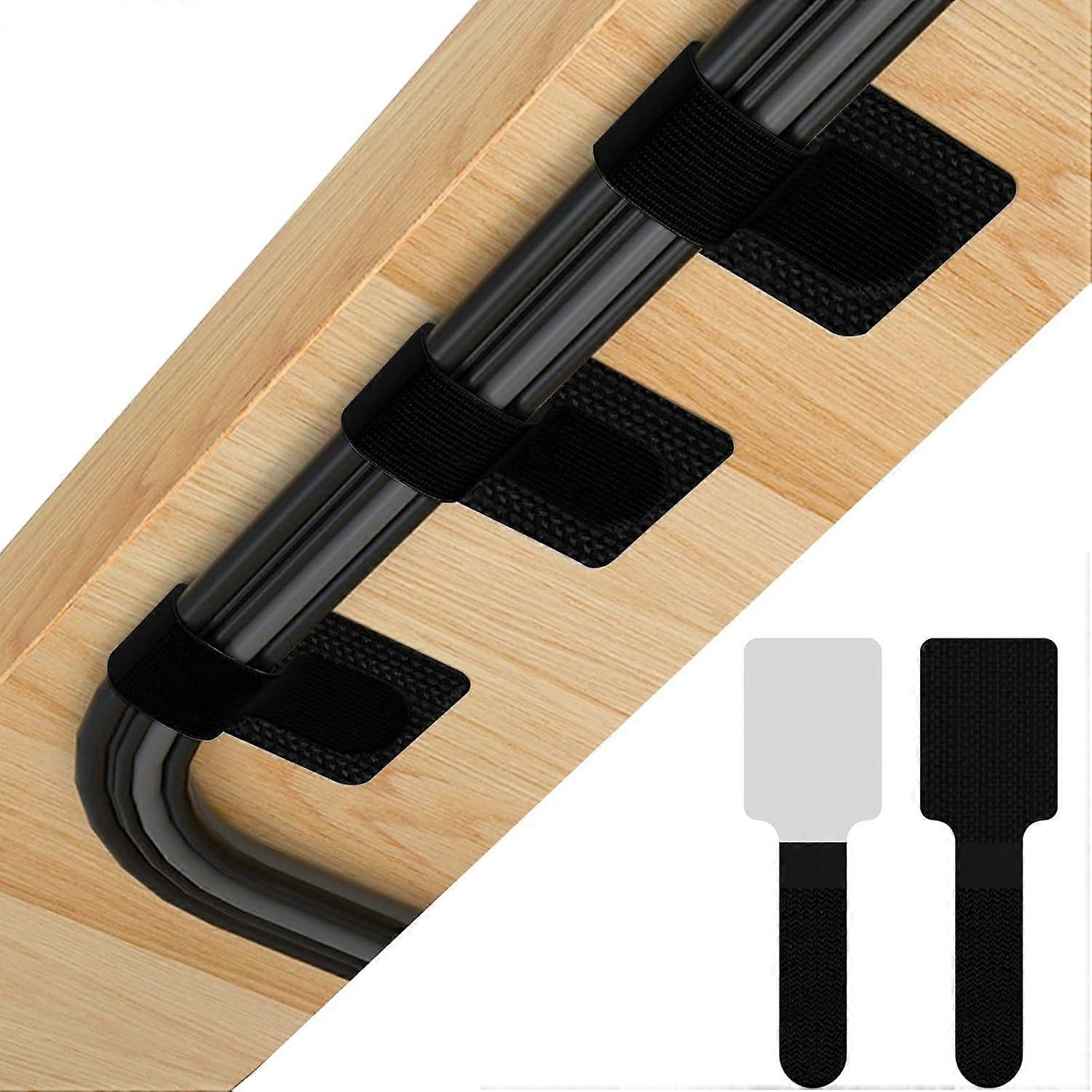 Under Desk Cable Management Kit, 60 Reusable Cable Management Strips