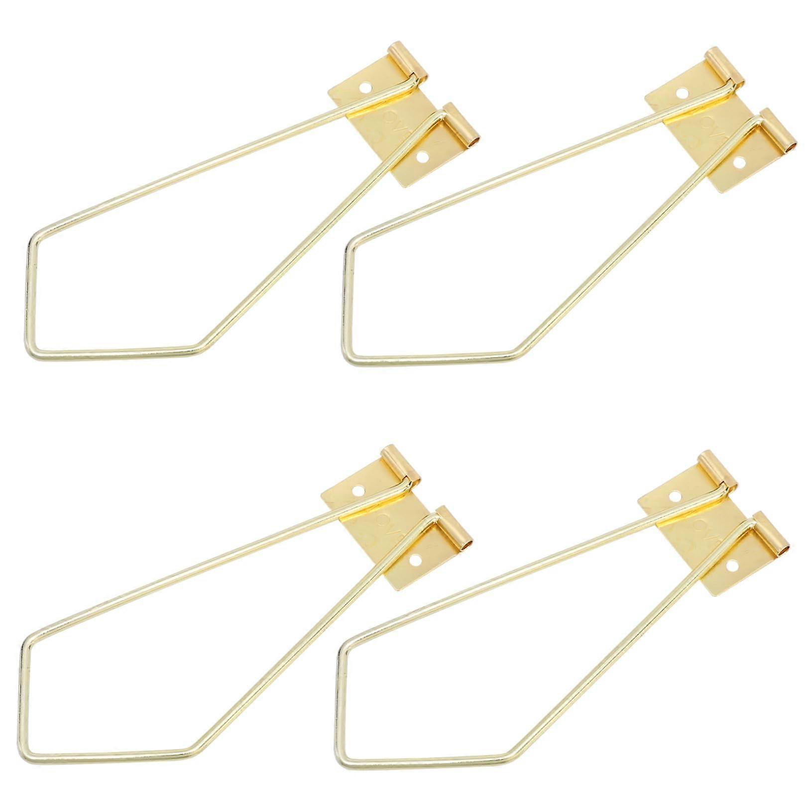 Iron Photo Frame Bracket 4Piece Set Imitation Frame Bracket Gold Finish For Picture Mounts And Photo Display