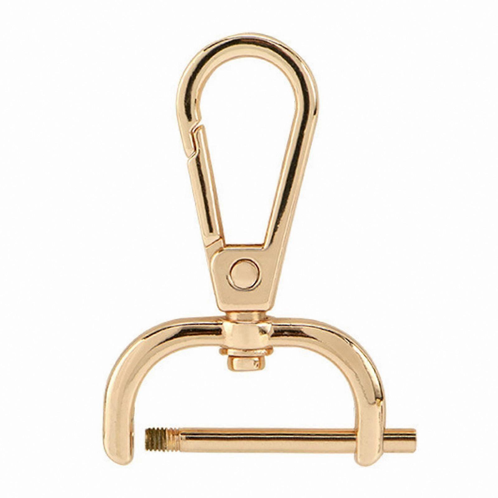 Gold 25mm Lobster Clasps for DIY Crafts and Jewelry Making with Swivel Trigger Clips Replacement Hooks