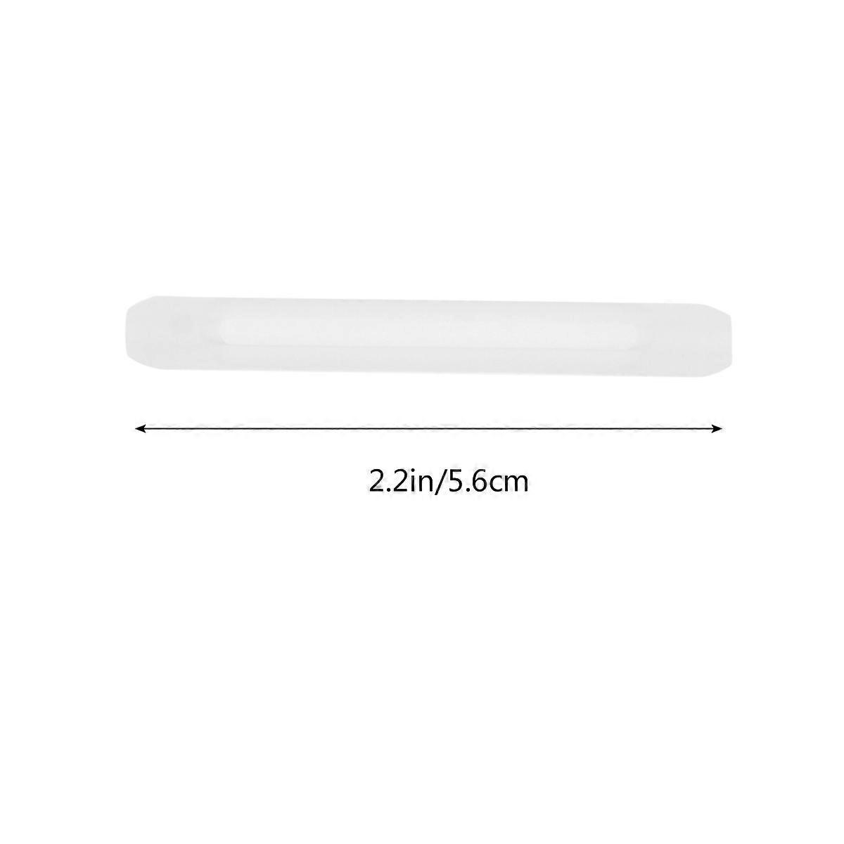 Silicone Temple Sleeve Anti-Slip Eyewear Accessories White 5.5 x 0.3 x 0.3 Cm Simple and Practical Design 20Pack