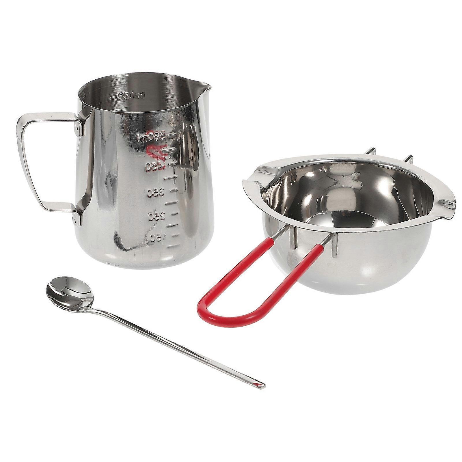 Cheese Melting Pot Stainless Steel for Chocolate Melting 1Set Kitchen