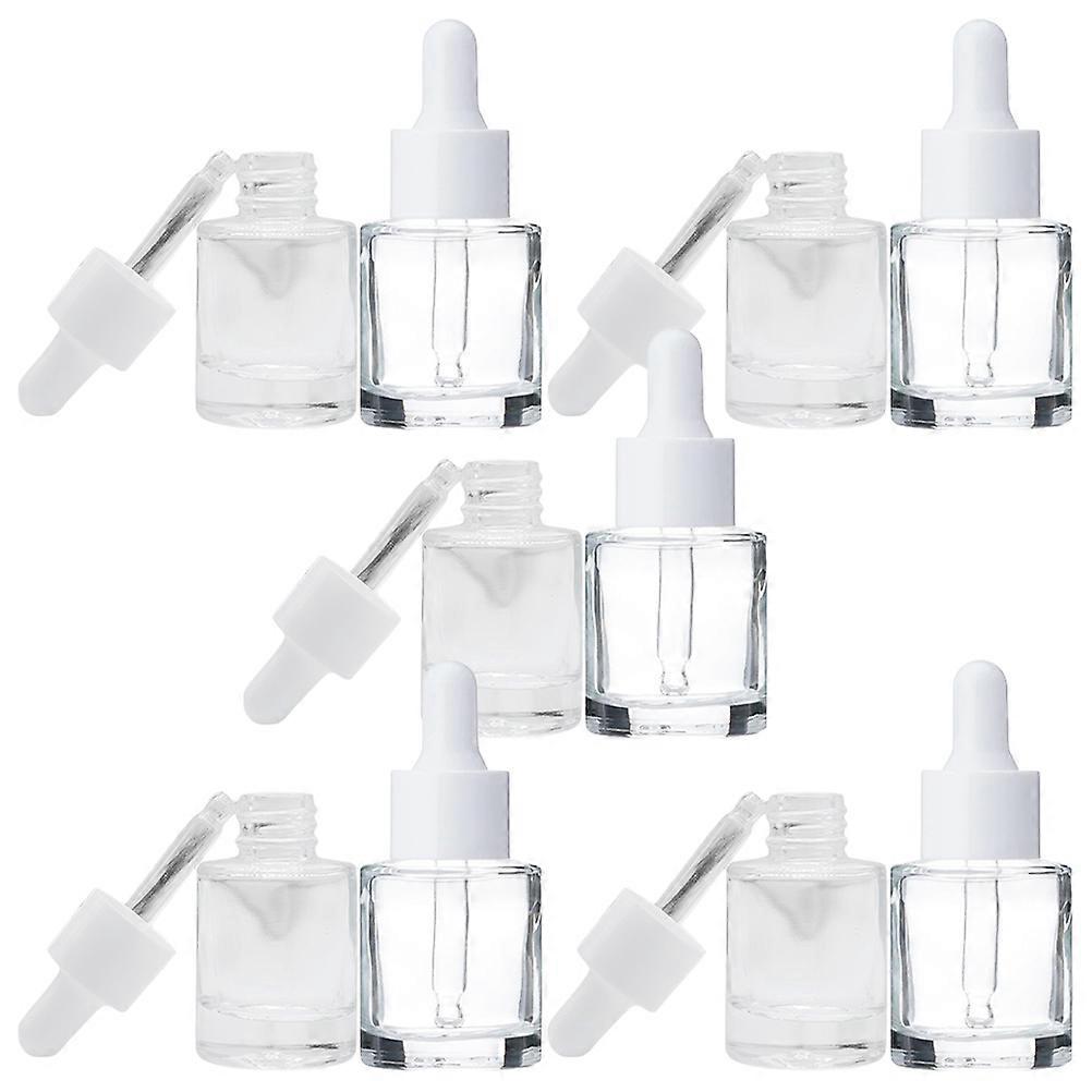 Flacons compte-gouttes en verre pour la distribution d'huiles essentielles à usage domestique, 20 pièces