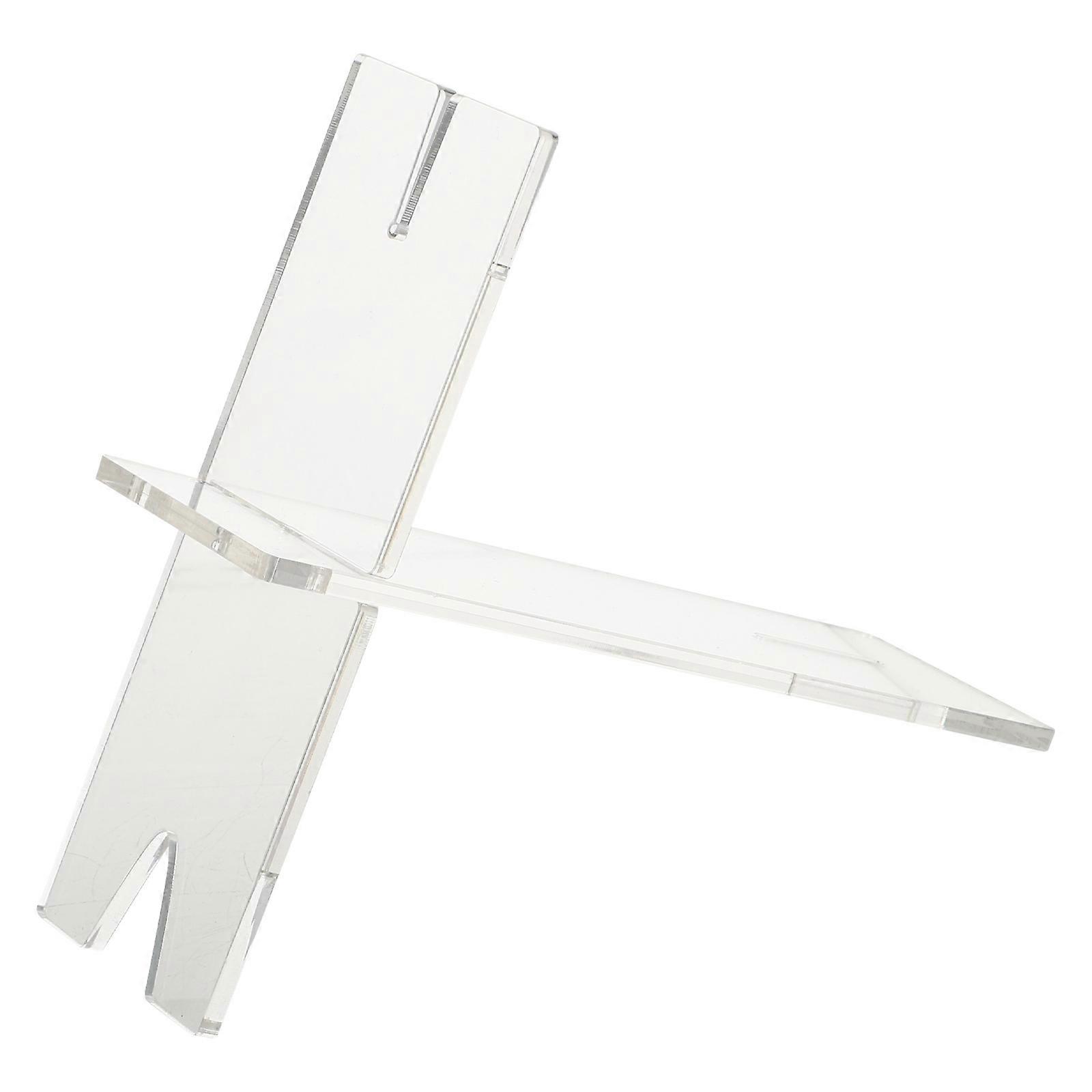 Clear Display Stand Acrylic Cutter Display Rack Transparent Cutter Use 17.5X13.8X5.5CM 1Pcs