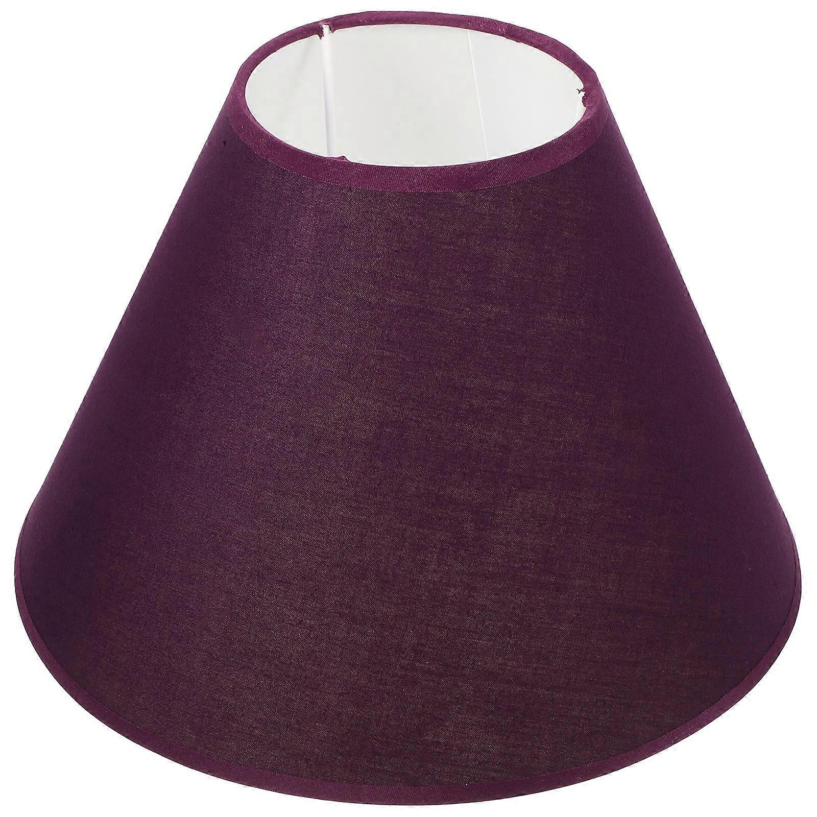 Floor Lamp Shade Purple Fabric Simple Replacement 2Pcs Cover