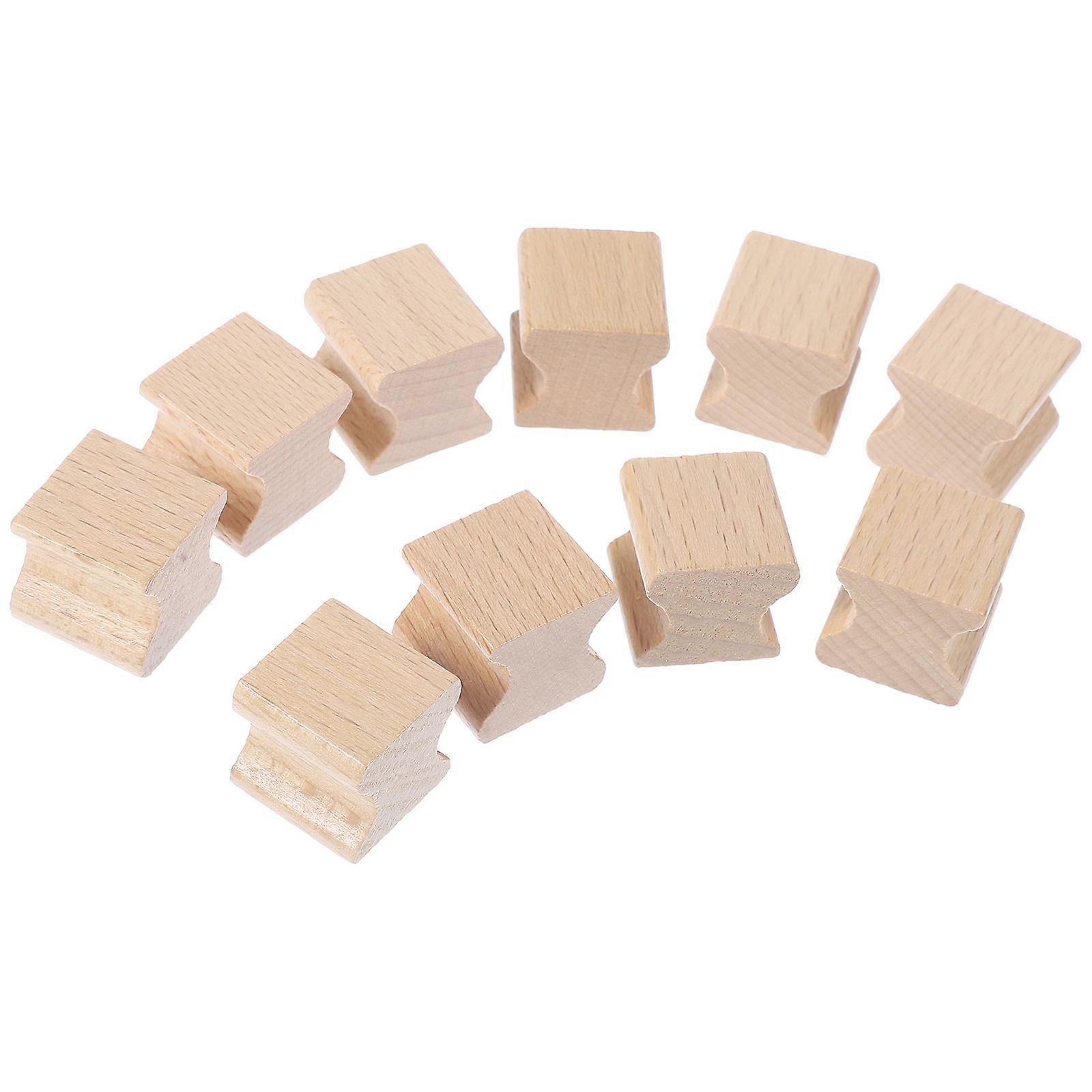 Craft Decoration Wooden Stampers For Scrapbook And Letter Writing Light Yellow 50 Pcs Wooden Diy Seal