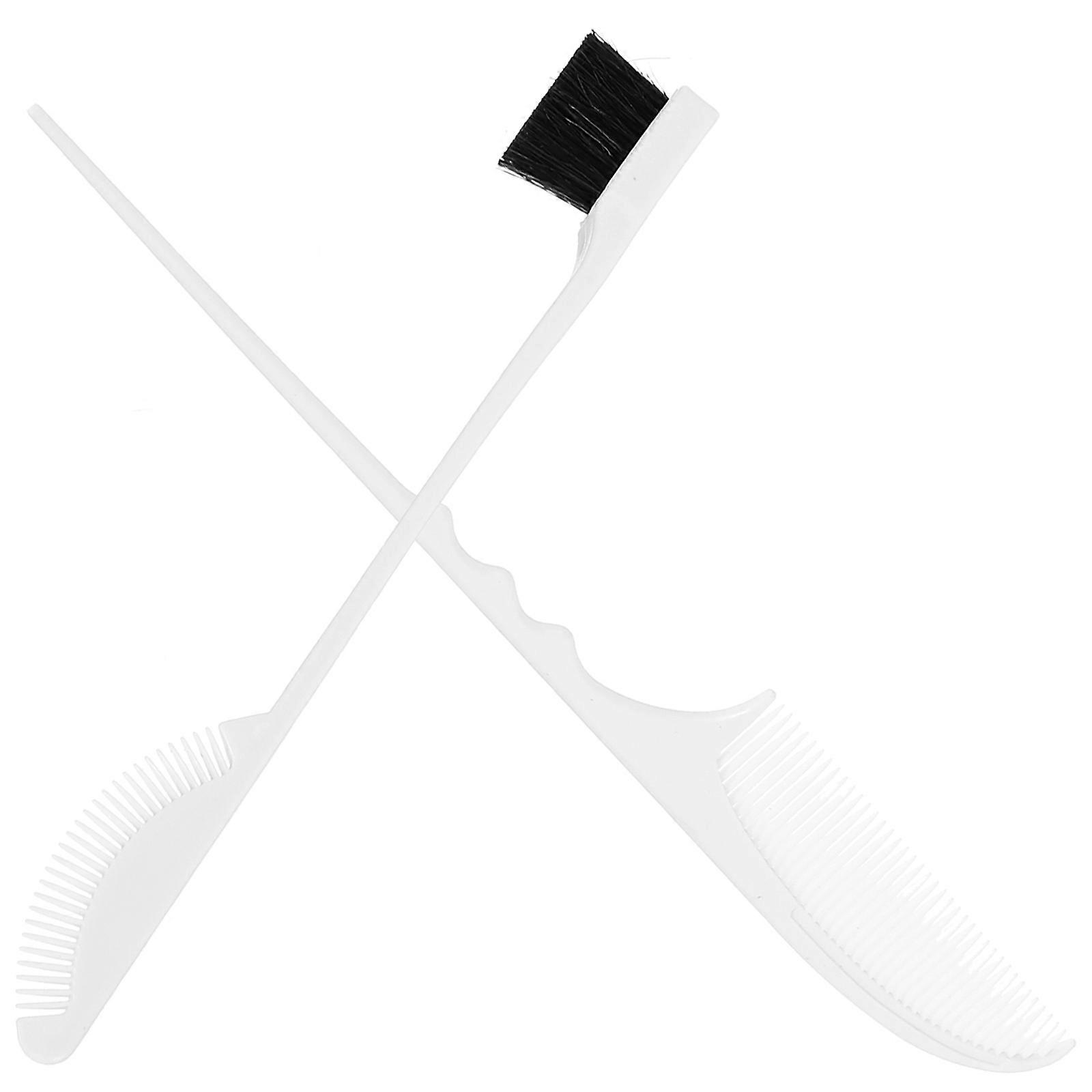 Salon Tail Comb Tail Comb Set for Hair Styling with 8Sets White Brushes