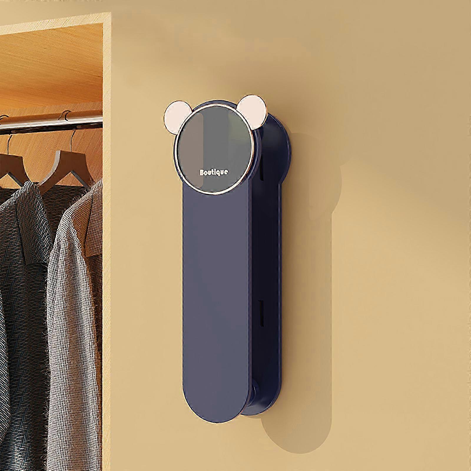 For Clothes/Coat Hanger Shelf Creative Closet Wardrobe Multifunction Large Capacity Multicolor Double Layer--Blue