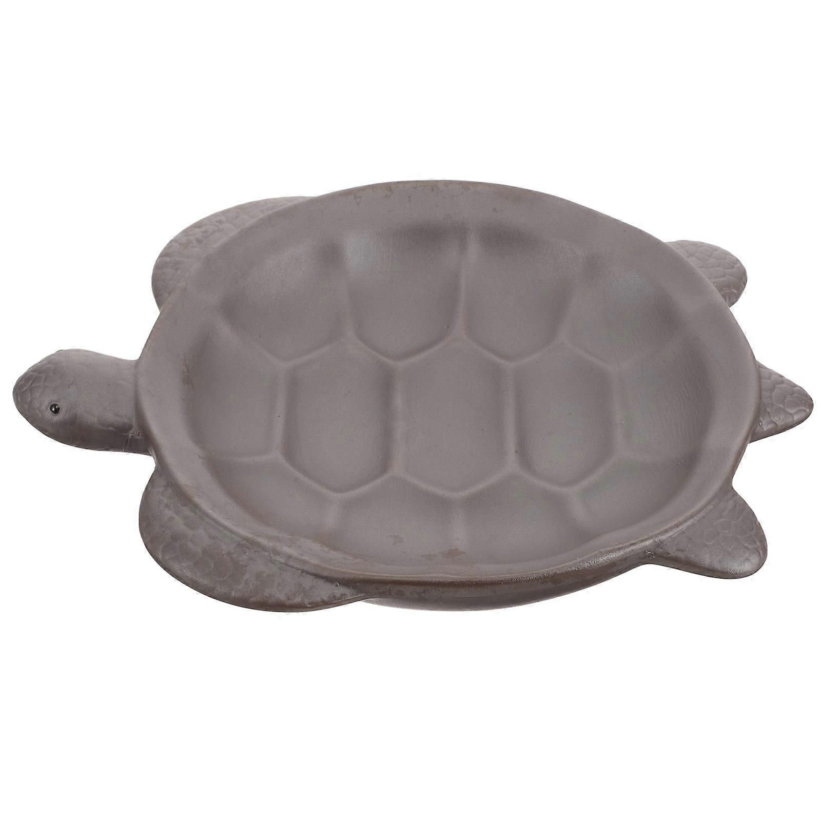 Ceramic Plant Tray Turtle Design for Pot Protection 3Pcs Set