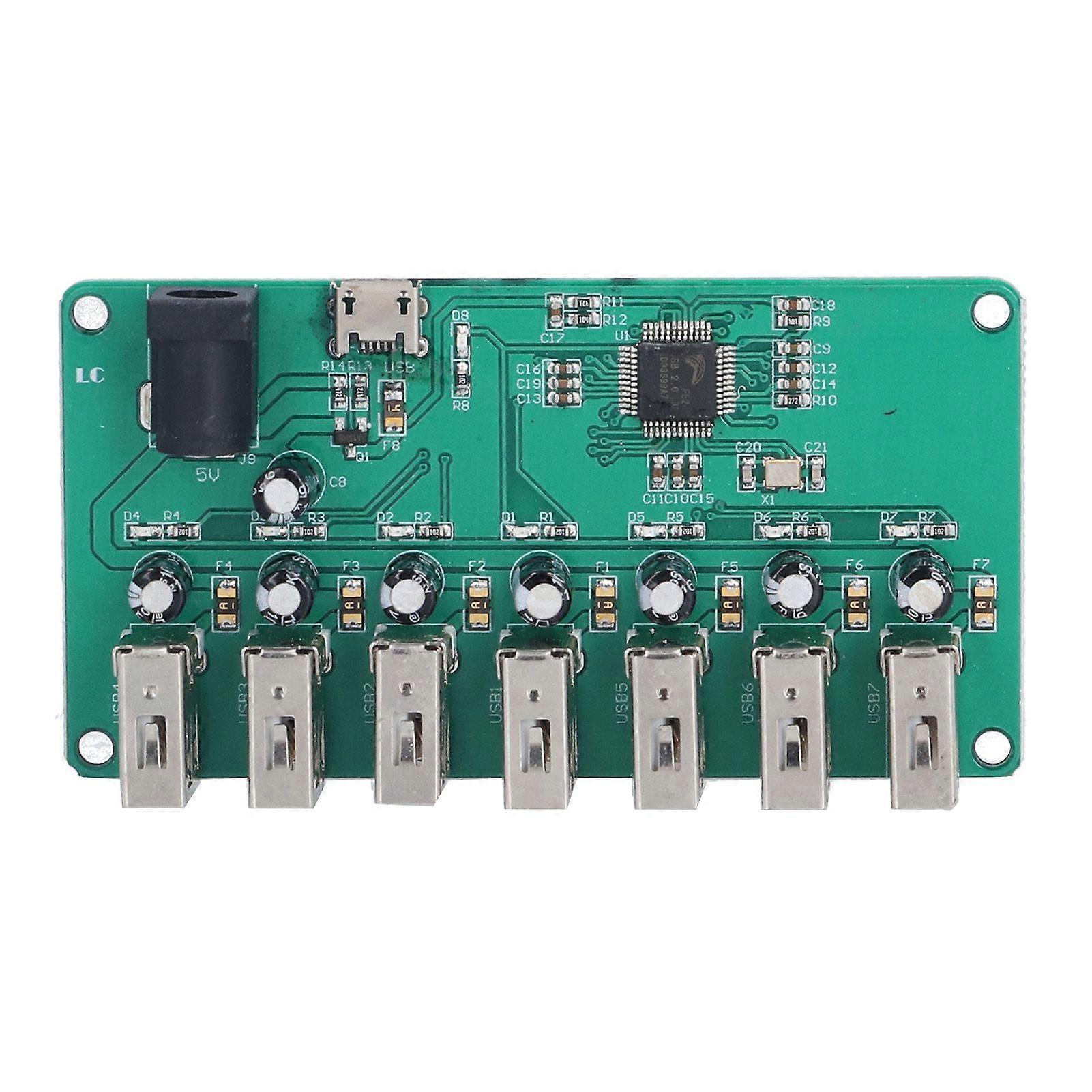 USB2.0 Hub Module 1 to 7 Port Drive Free Expansion Board for Windows for Linux for Android