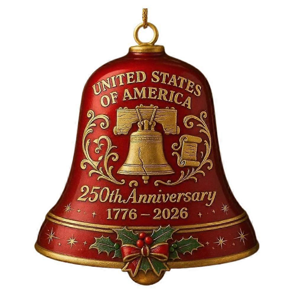 250th Anniversary Commemorative Bell Ornament Metal Collectible Holiday Gift For Home Decor Christmas