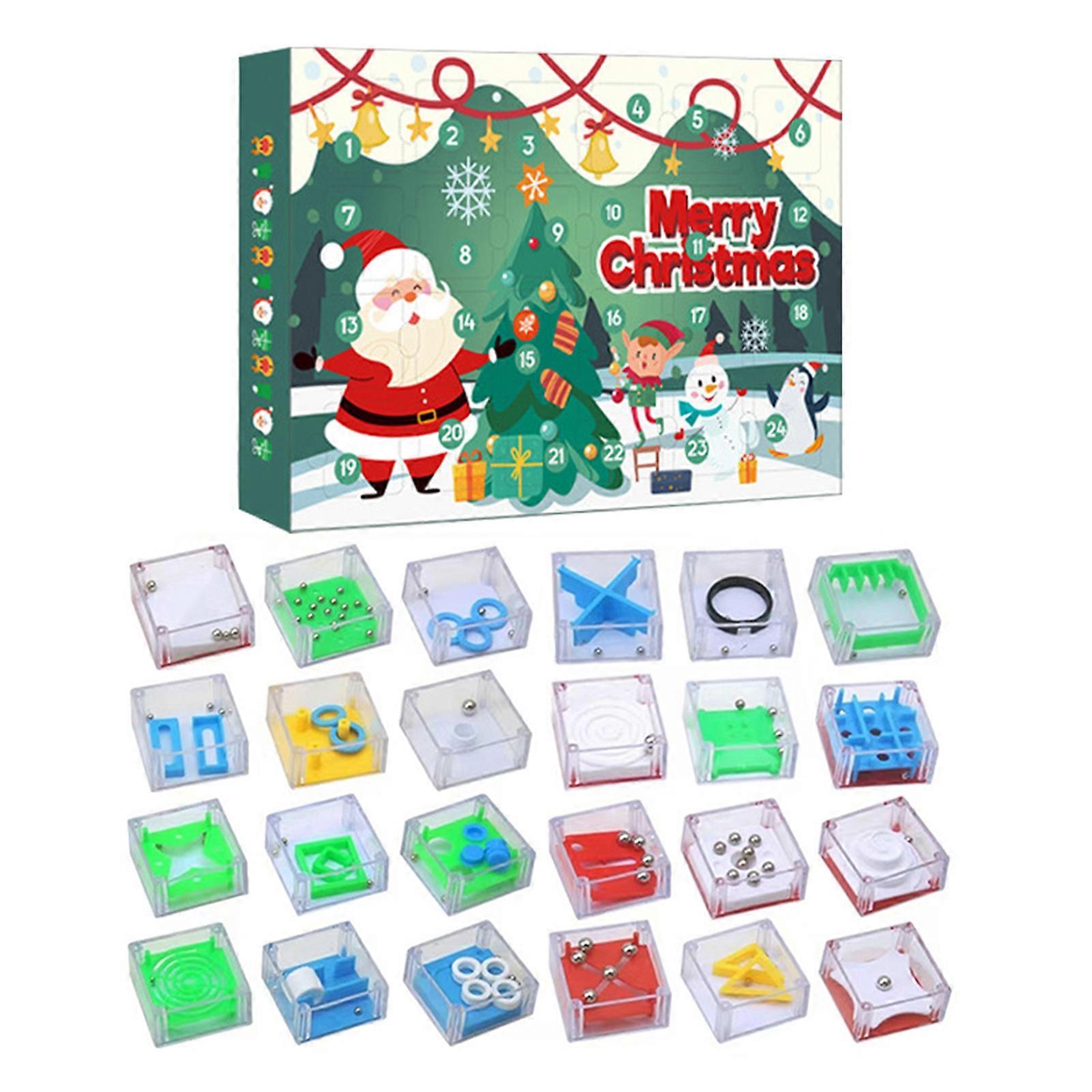 Christmas Advent Calendar for Kids Interactive DIY Present Boxes with Daily Surprises, Boost Creativity & Holiday Countdown Fun