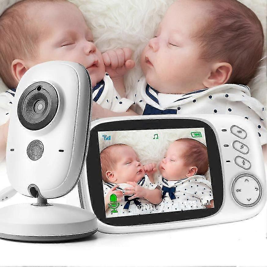 Video Baby Monitor 2.4g Wireless With 3.2 Inches Lcd 2 Way Audio Talk