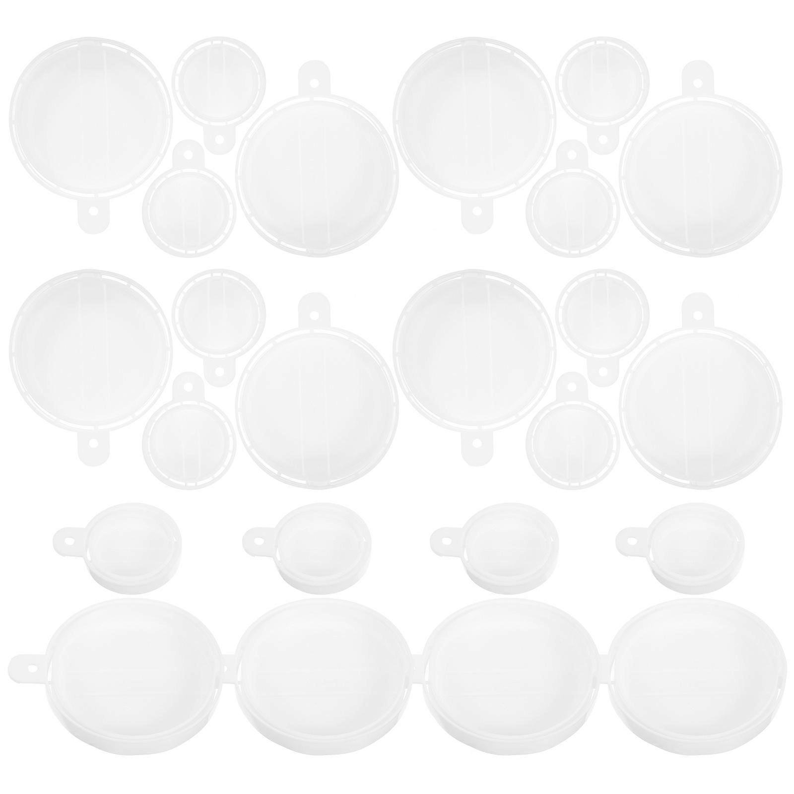 Drum Kit Cover Plastic Bung Caps for Industrial Use 40Sets White Drum Covers