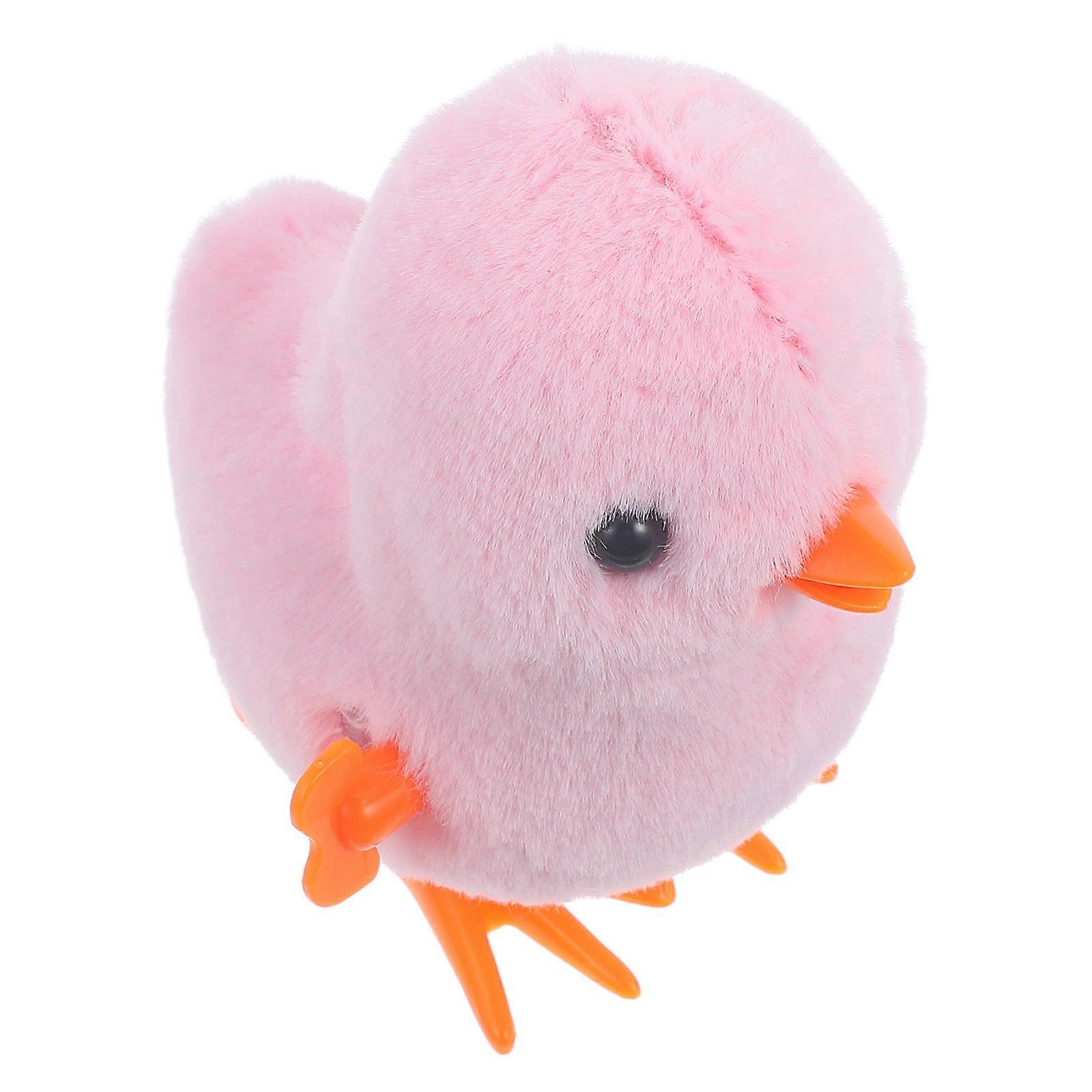 Animal Clockwork Toys Plush Clockwork Chicks Toys for Playing 9Pcs