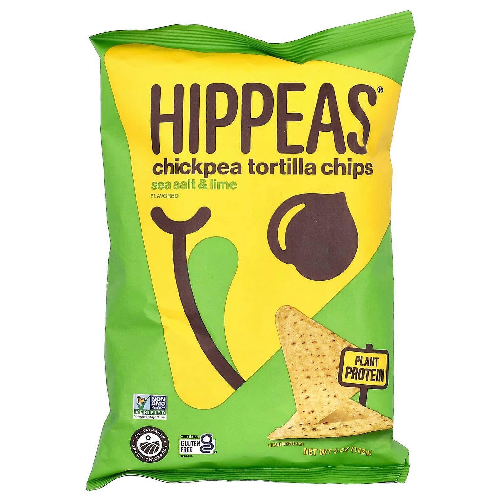Chickpea Tortilla Chips, Sea Salt & Lime, 5 oz (142 g)