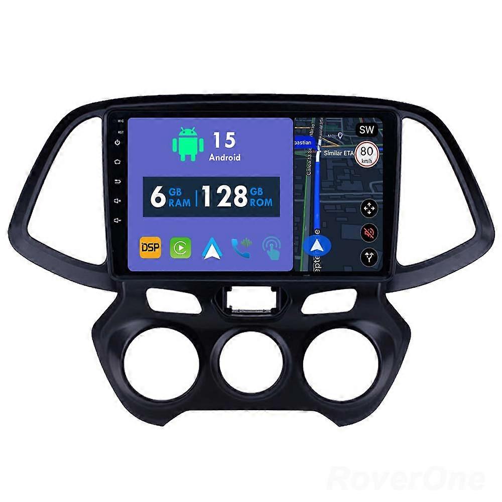 Car Radio 6G+128G CarPlay GPS Navigation Head Unit for Hyundai Santro Atos 2018 Android Auto Bluetooth Stereo Touch Screen