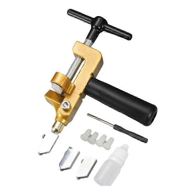 1set Tile Cutter 2 in 1 Glass Tile Cutter Manual Glazed Tiles Mirror Cutting Machine Opener Home Imp