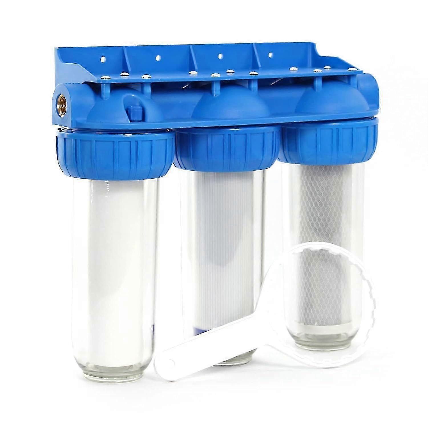 NW-BR10B4 3 Stage Filtration System 20.67 mm 1/2" with Bioc Activated Carbon and Granules Sediment Filter Drinking Water 25-26