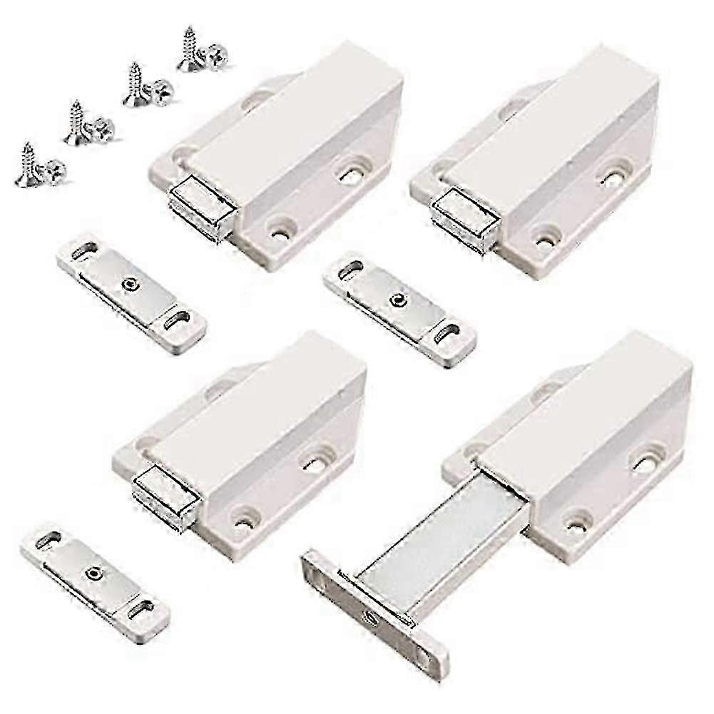 Push Latch Heavy Duty 4 Pack Push to Open Cabinet Hardware Magnetic Latches for Large Door Push