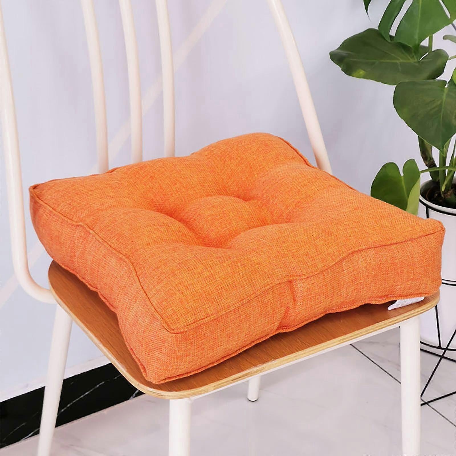 45cm Three-dimensional Thickened Imitation Linen Seat Cushion Compressed Delivery Floor Mat Candy Color Mat