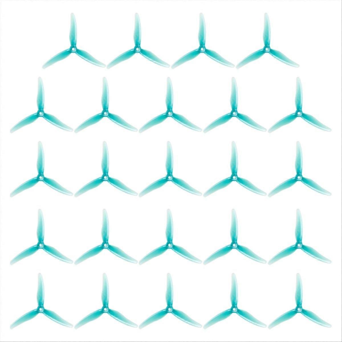 24PCS 51466 V2 FPV Propeller 5inch 3 Blade Propeller Blue