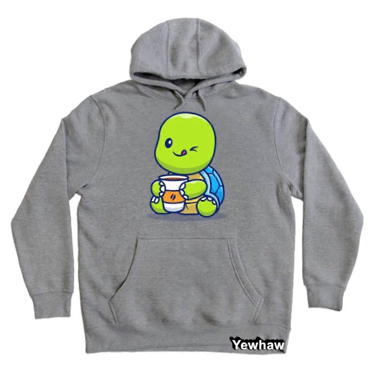 Cute Turtle Drinking Cup Coffee Hoodie