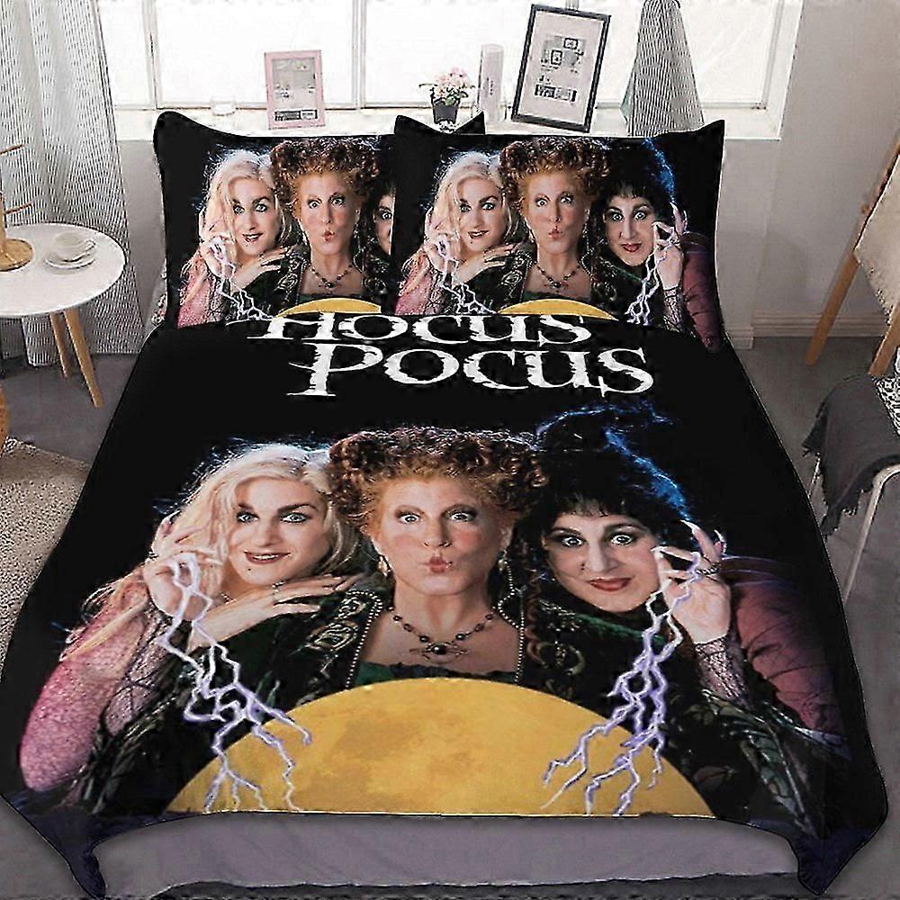 bedding set SX217 Hocus Pocus 3-Piece Bedding Set Warm And Comfortable Soft Duvet Cover Bed Set with 1 Duvet Cover And 2 Pillowcases AC217