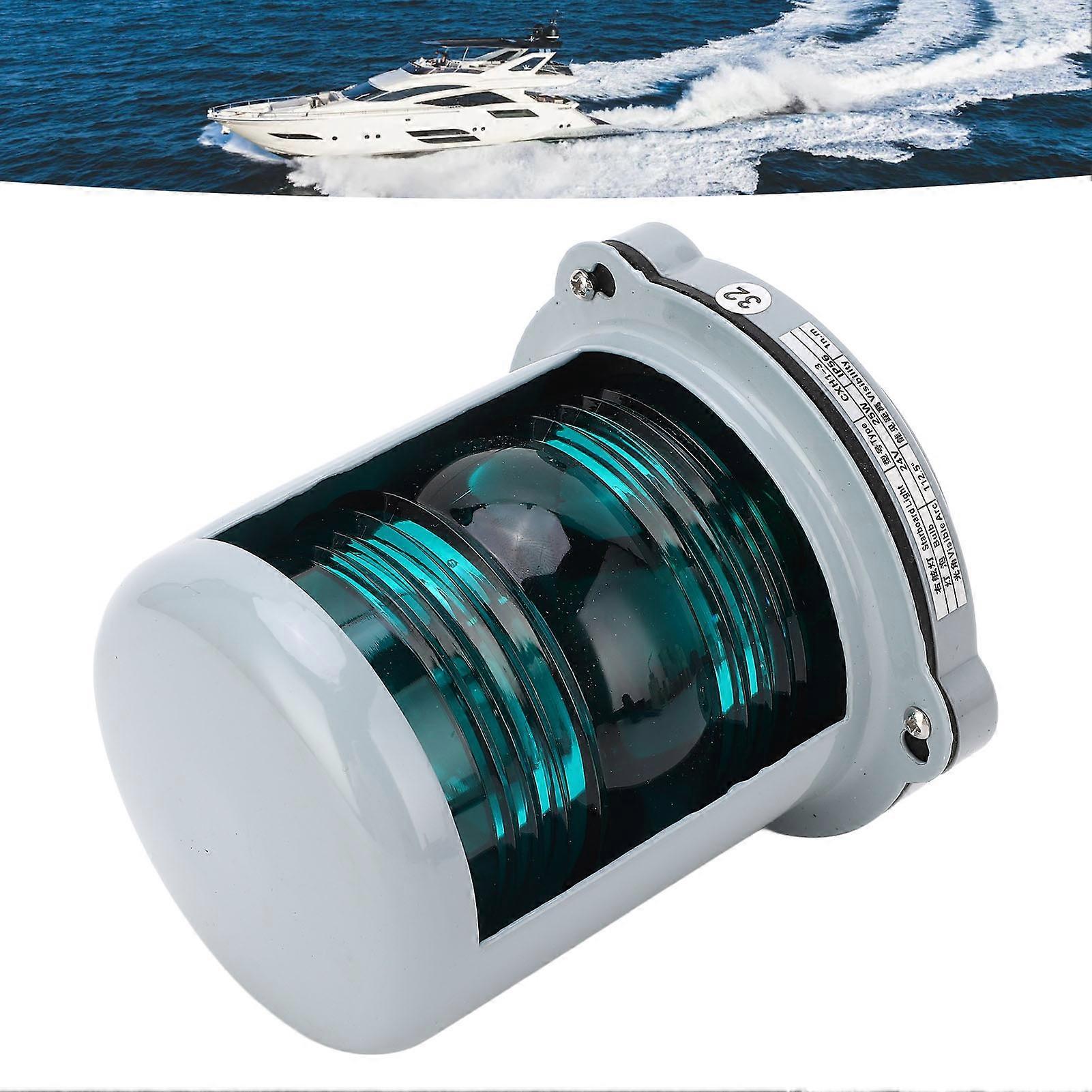 Starboard Navigation Light Green LED Anchor Navigation Lamp Signal Mast Light for 12M Boat DC24V 25W 