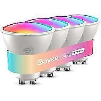 Smart Bulb Gu10 Rgbww, 400 lm dimmbare Farbwechselbirne, WLAN, Bluetooth funktioniert mit Alexa, Google Assistant (4 Stück)