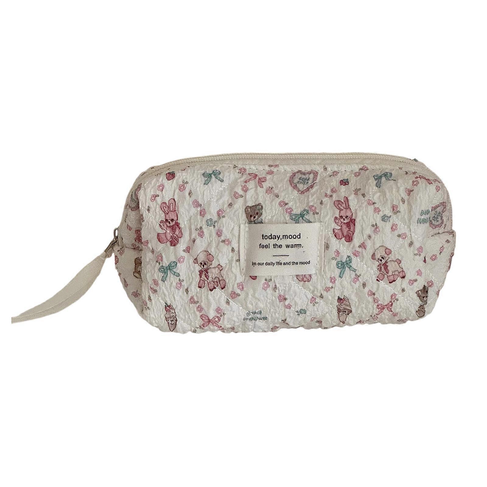 Stylish Quilted Polyester Organizers Bag Multiple Interior Pockets Spacious Compartment Portable Solution For Work Travel Items  S