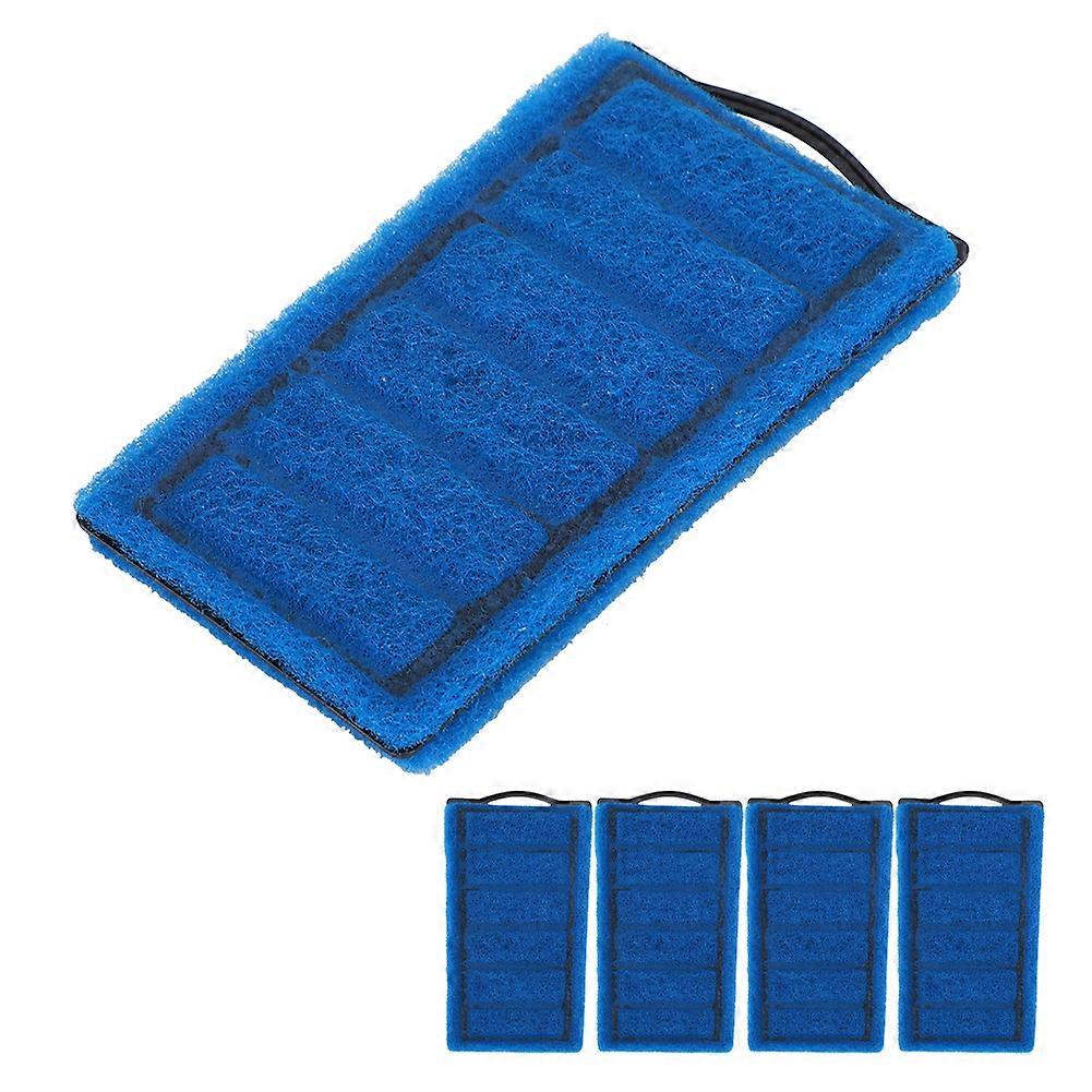 4pcs Blue Filter Cartridges Aquarium Tortoise Tank Carbon Filter Element Replacement