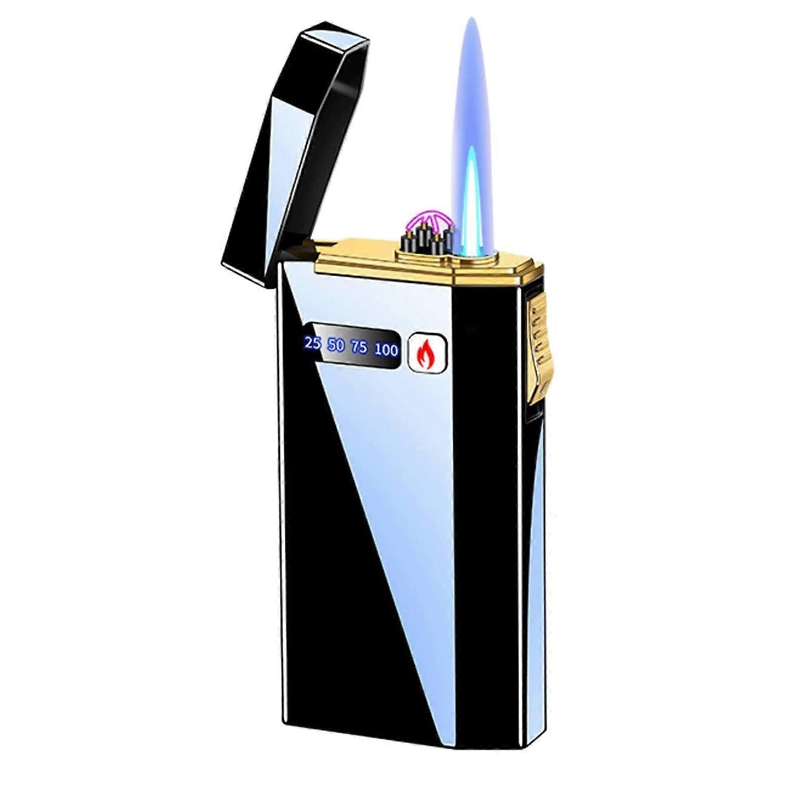 DirectFire Torch Lighter Windproof Double Flame, Flame Adjust, Fuel Filling, Candle Lighter, Black 1