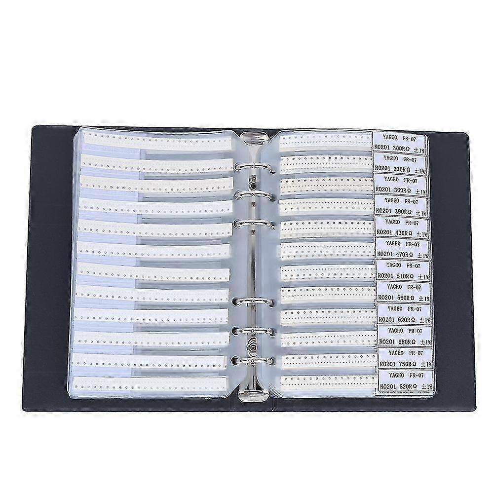 0201 170 Value Resistors Assortment Kit Electron Components Plastic Sample Book Black