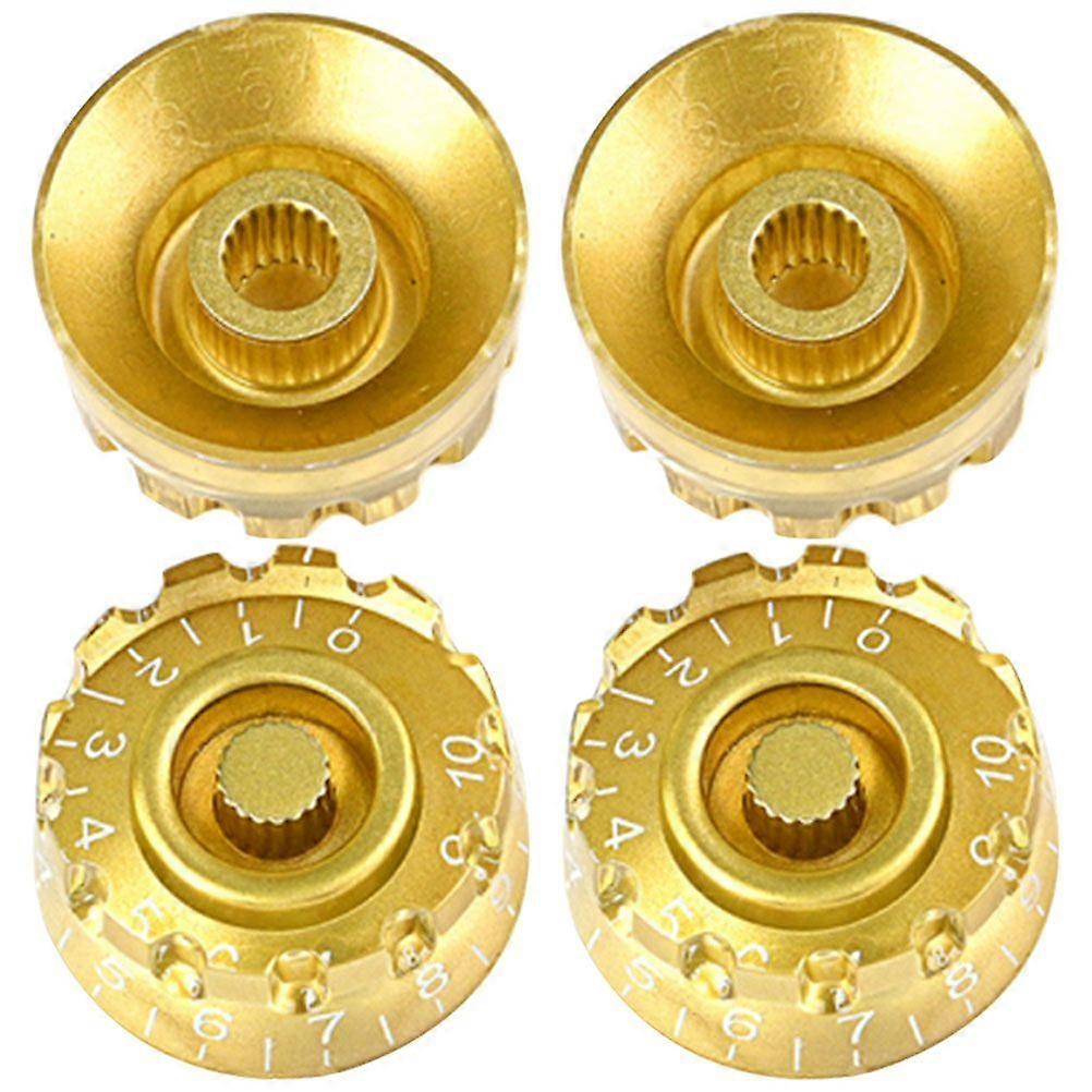 4pcs Professional Electric Guitar Bass Volume Knobs Potentiometer Knobs