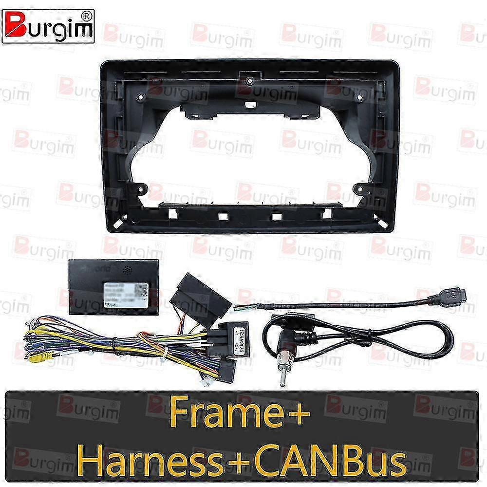 Car Radio Fascias Frame For Ford Transit Custom Transit V363 10 inch Stereo Panel Harness Wiring Power Cord Adapter Canbus