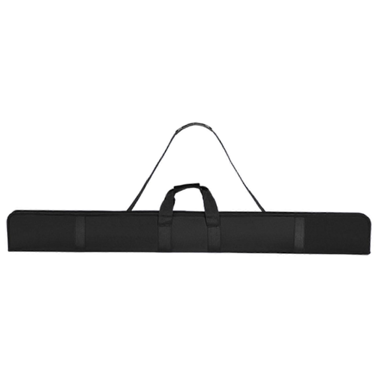 130cm 3/4 Snooker Cue Carrying Case Scratchproof WearResistant Black Adjustable Shoulder Strap