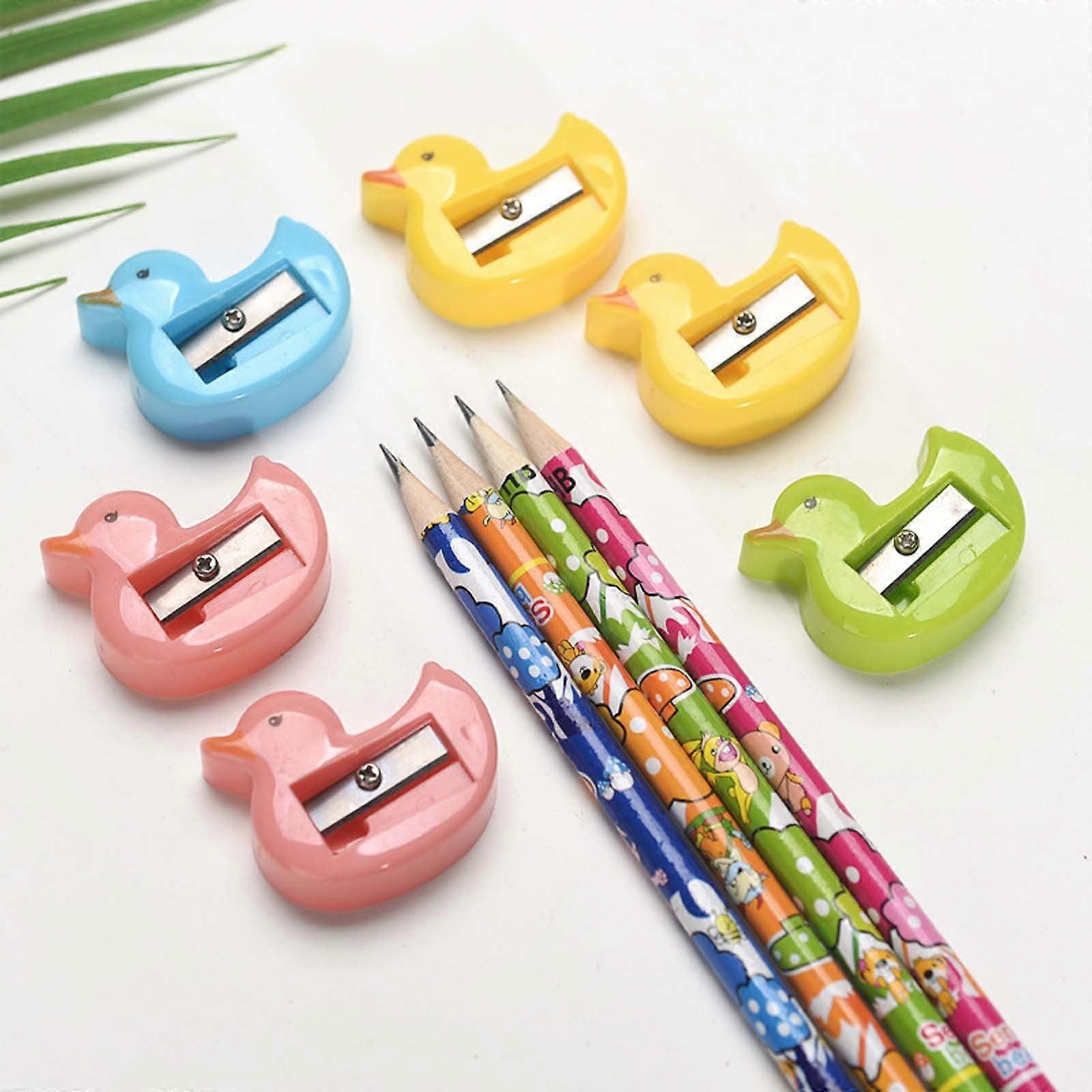Hmsavn Pencil Sharpener Art Colored Pencils Sharpener Hand Crank Sharpener Portable Pencil Sharping Tool Portable Office Sharpener Mini Ducks Student