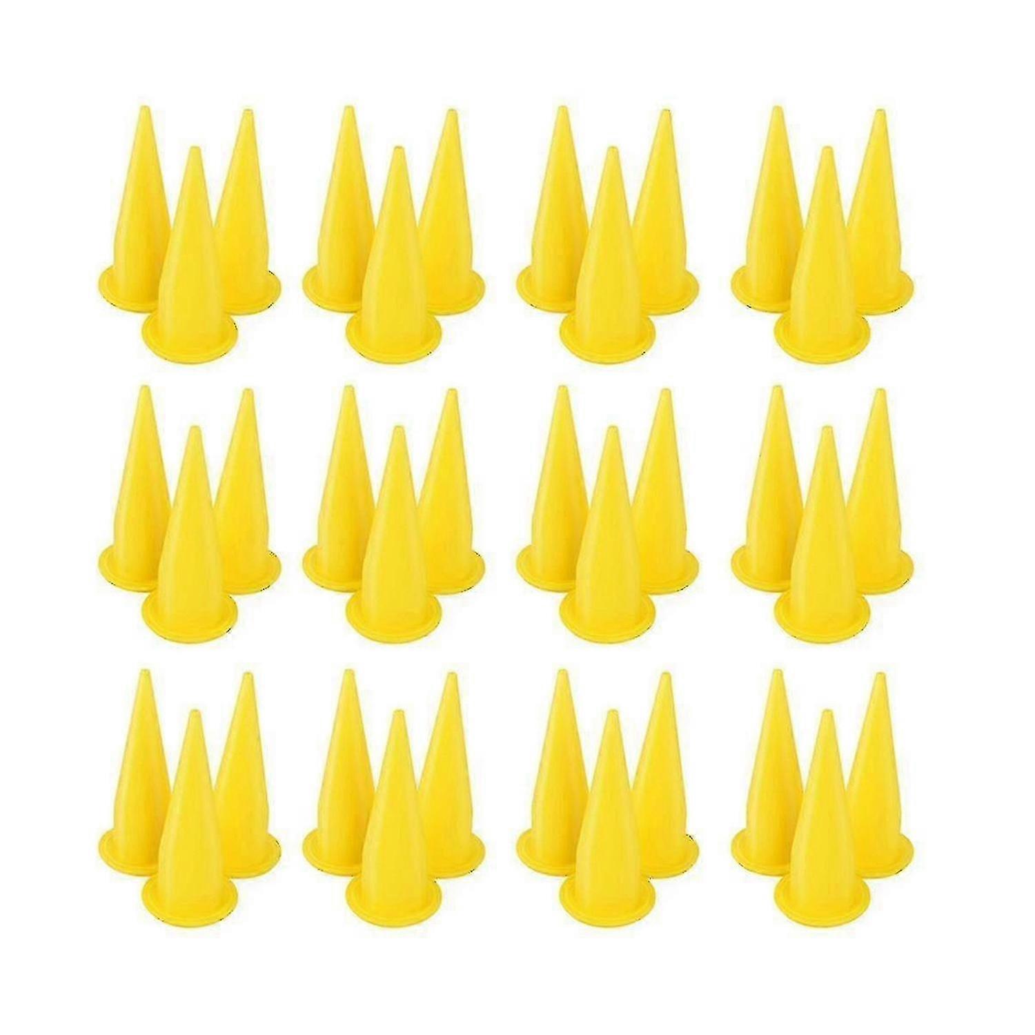 50-Pack Yellow Cone Nozzles for Caulk Applicator Replacement Tools
