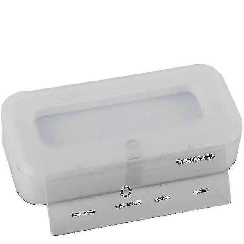 Precision 0.01mm Microscope Calibration Slide with Reticle & Cross Ruler 2025