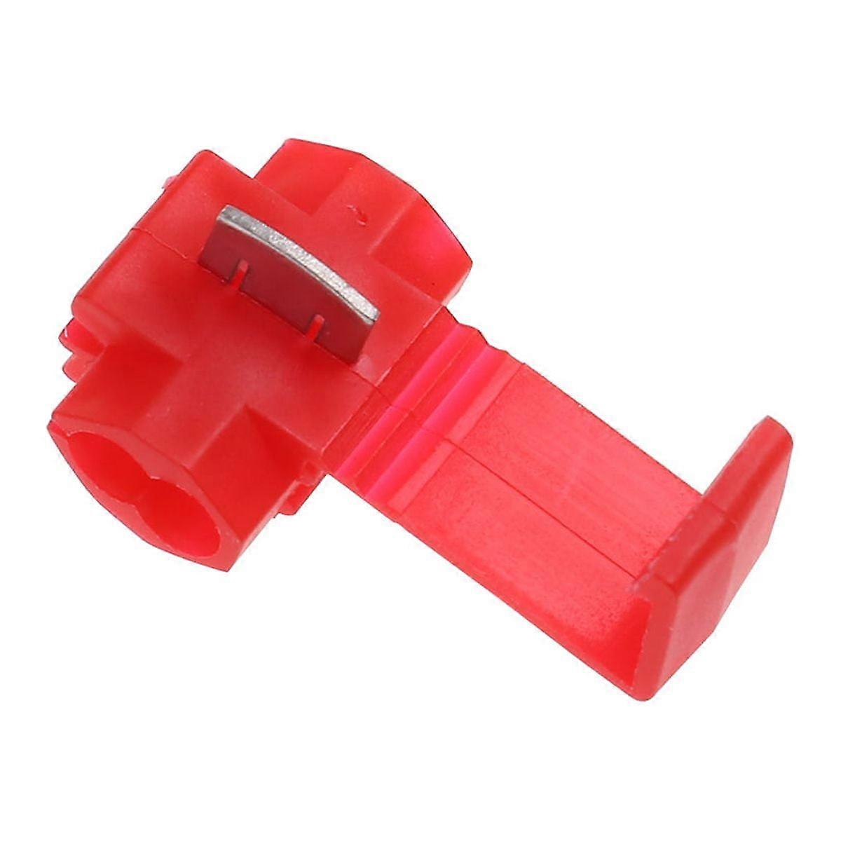 50pcs Red Electrical Cable Connectors Fast Quick Splice Lock Wire Terminals Crimp