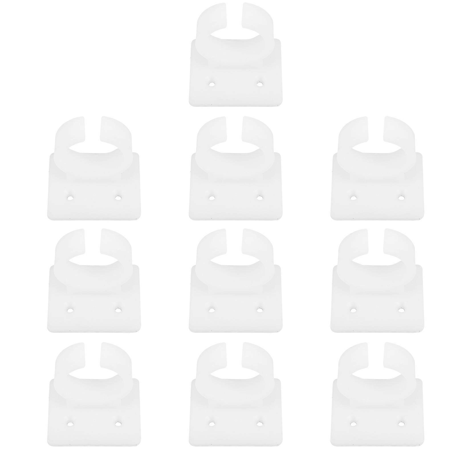 Universal Microphone Clip Desk Mic Stand for Holding Use 10Pcs White Plastic