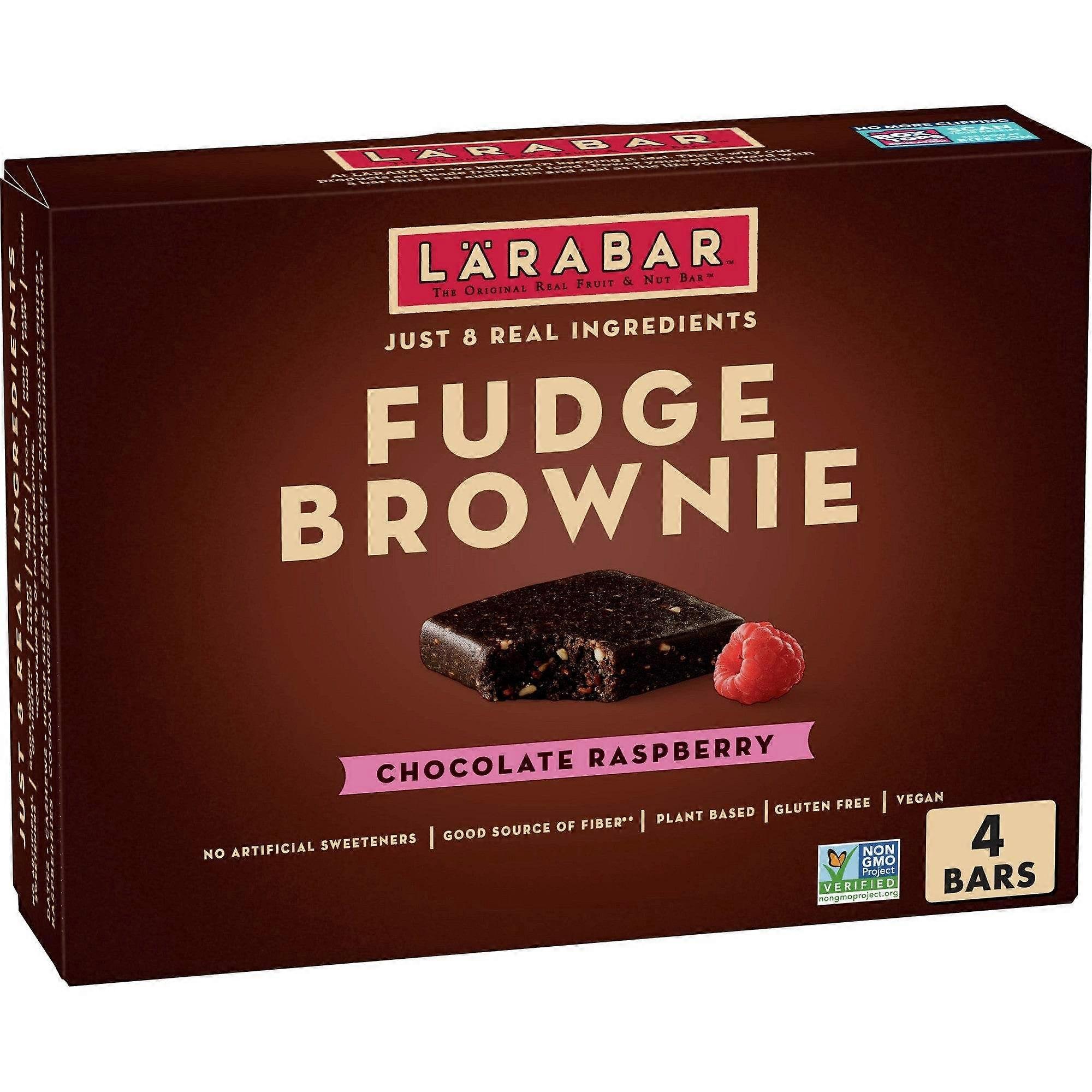 Larabar Raspberry Brownie Snack Bar, 4 Ea