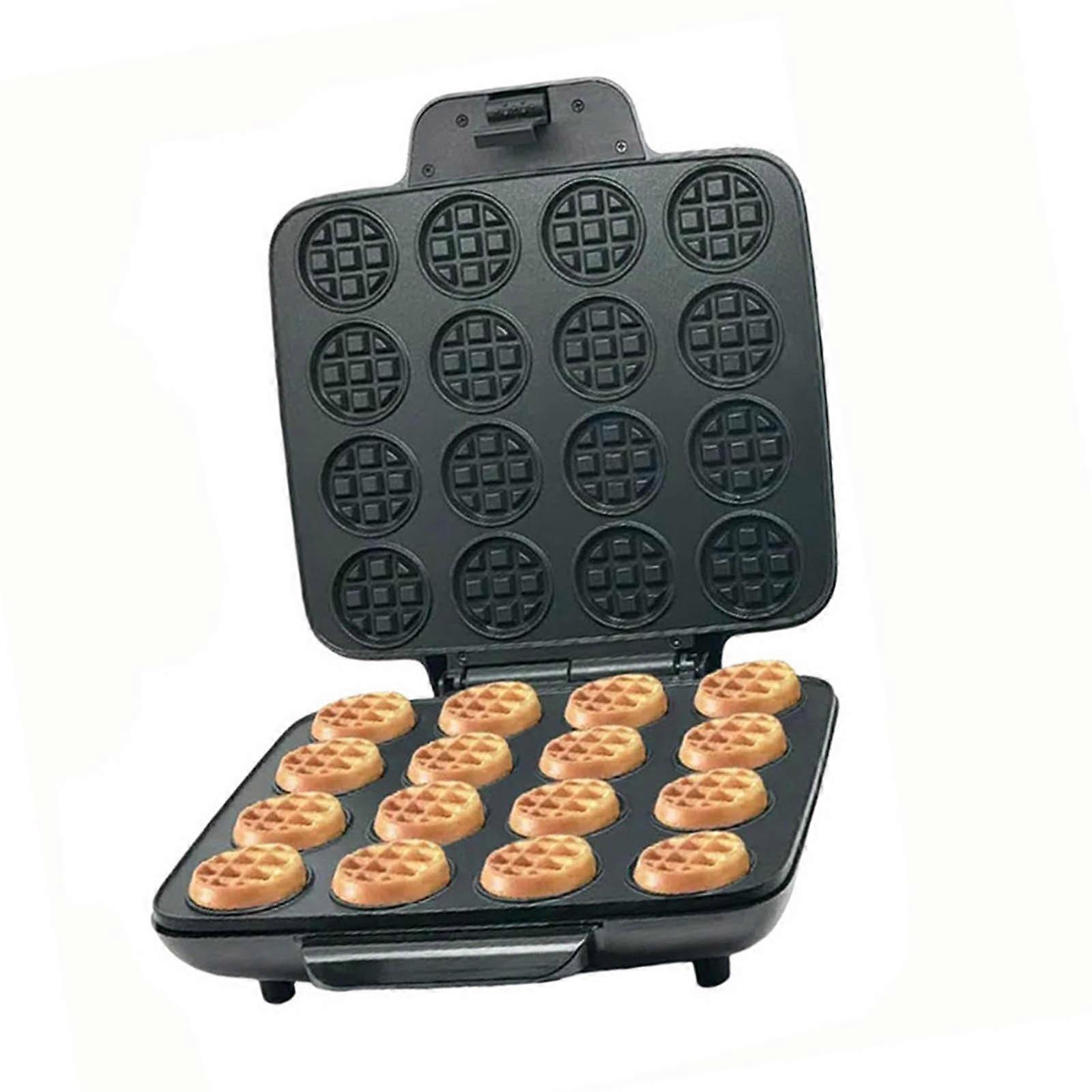 Quick Heating 16-Hole Waffle Maker NonStick Portable Electric Pancake Maker Small Breakfast Machine Easy to Clean Multicolor