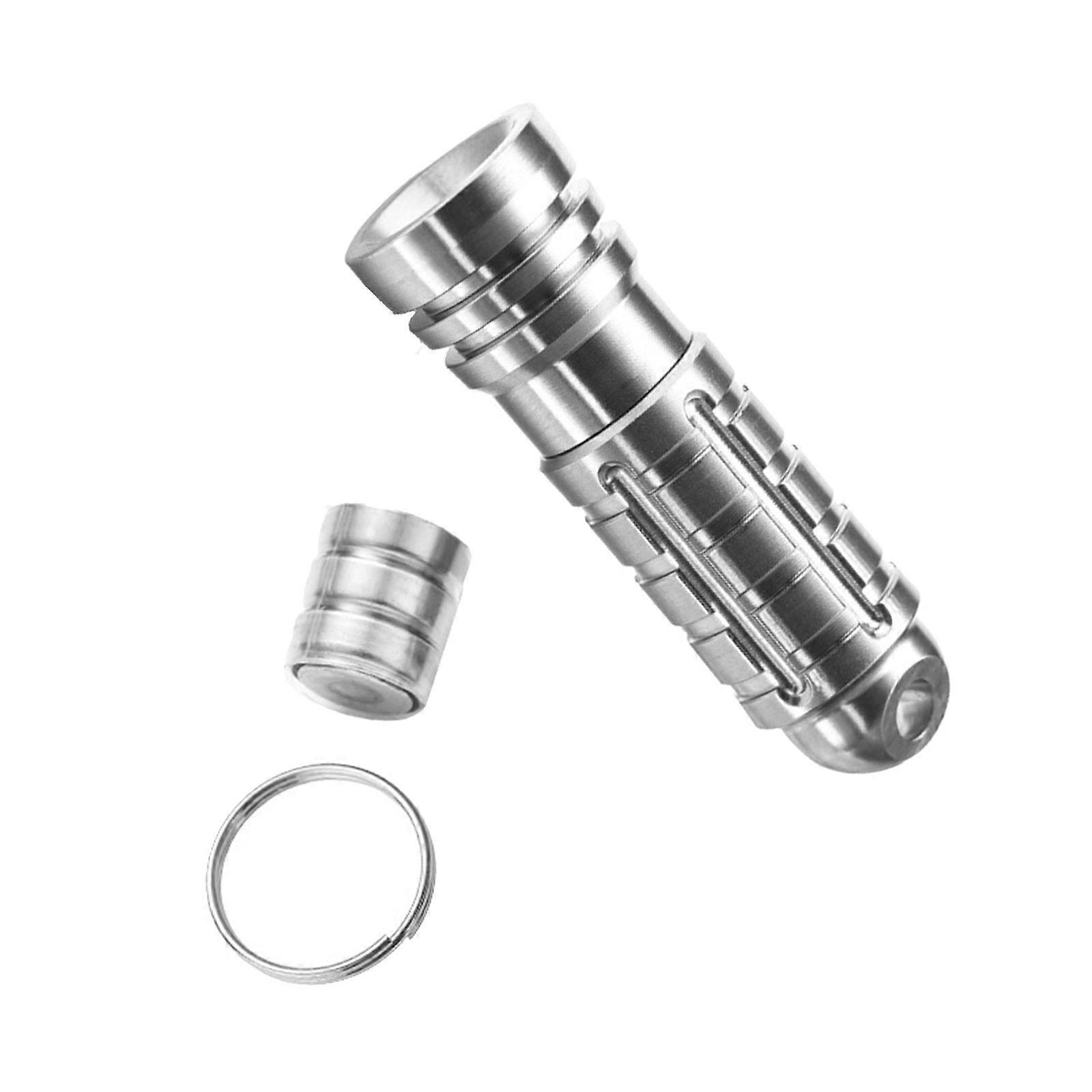 Multimodes Rechargeable LED Flashlights with Hook Alloy Texture Suitable for Outdoor Night Walking Camping Essential  True Color